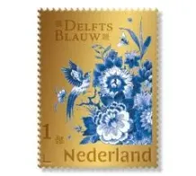 Nederland Gouden postzegel Delfts Blauw 2026