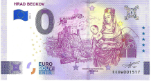 0 Euro biljet Slowakije 2025 - Hrad Beckov