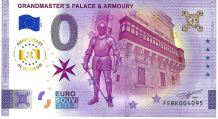 0 Euro biljet Malta 2025 - Grandmaster's Palace & Armoury ANNIVERSARY
