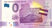 0 Euro biljet Nederland 2026 - Sint Eustatius First Salute 1776-2026 classic