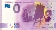 0 Euro biljet Nederland 2023 - Rembrandt De schilder in zijn atelier LIMITED EDITION FIP#79