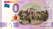 0 Euro bill Netherlands 2025 - Amsterdam XII Artis 1838 COLOR