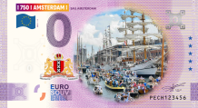 0 Euro bill Netherlands 2025 - Amsterdam XIII Sail Amsterdam COLOR