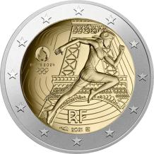 Frankrijk 2 euro 2021 Olympics UNC