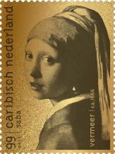 images/productimages/small/gouden-postzegel-vermeer-meisje-met-de-parel-caribisch-nederland-saba.jpg