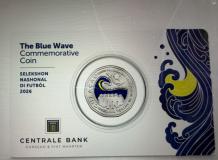 Curacao 50 Cent nikkel 2026 'The Blue Wave' UNC in coincard