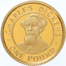 Alderney 1 Pound 2006 Charles Dickens proof