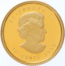 Canada 50 Cents 2009 Red Maple Leaf