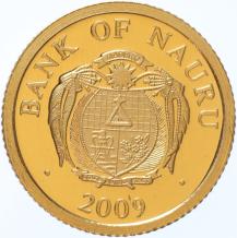 Nauru 5 Dollars Coral Reef proof