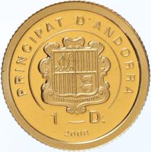 Andorra 1 Diner 2008 Venus van Milo proof