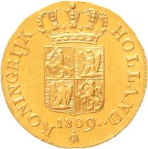 Koninkrijk Holland Gouden dukaat 1809