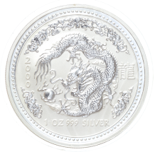 Australië Lunar 1 Draak 2000 1 ounce silver