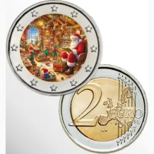 2 Euro munten kleur Merry Christmas  #5