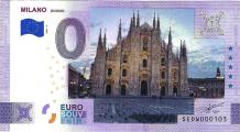 0 Euro biljet Italië 2025 - Milano Duomo KLEUR