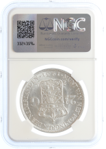 Netherlands Koningin Wilhelmina 2 1/2 gulden 1931 MS61