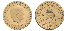 5 Gulden Willem-Alexander abs Nederlandse Antillen BU