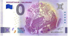 0 Euro biljet Oostenrijk 2026 - Mozarthaus - Salzburg