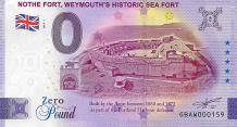 0 Pound biljet Engeland 2023 - Nothe Fort, Weymouth historic sea fort
