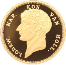 Replica van de Gouden 10 Gulden 1808 Koning Lodewijk Napoleon in Goud