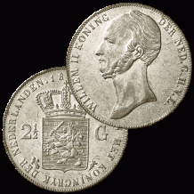 2 1/2 Gulden 1843 PR