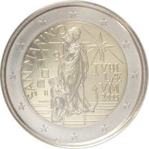San Marino 2 euro 2025 Heilig jaar UNC