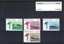 Themazegels Schepen Faeröer nr. 24/27