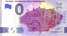 0 Euro biljet Spanje 2024 - Toledo Patrimonio de la Humanidad