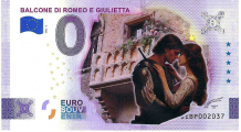 0 Euro biljet Italië 2025 - Balcone Di Romeo E Giulietta KLEUR