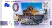 0 Euro biljet Italië 2026 - Castel Sant'Angelo KLEUR