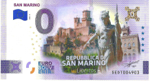 0 Euro Banknote San Marino 2026 - San Marino - Libertas GOLD LABEL COLOR