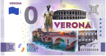 0 Euro biljet Italië 2026 - Verona COLOR