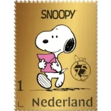 Nederland Gouden postzegel Snoopy 2025