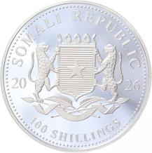 Somalië Olifant 2026 1 ounce silver