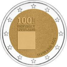 Slovenië 2 euro 2019 Ljubljana Universiteit UNC