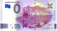 0 Euro note Turkey 2026 - Bursa Teleferik GOLD LABEL