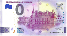 0 Euro biljet Frankrijk 2026 - Château Royal D'Amboise