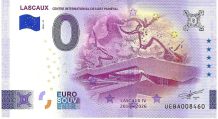 0 Euro biljet Frankrijk 2026 - Lascaux - Centre International de L'Art Pariétal