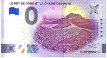 0 Euro biljet Frankrijk 2025 - Le Puy De Dôme Et La Chaîne Des Puys