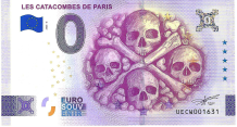 0 Euro biljet Frankrijk 2026 - Les Catacombes de Paris