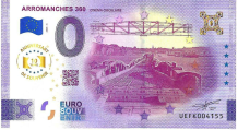 0 Euro bill France 2025 - Arromanches 360-Cinéma Circular ANNIVERSARY