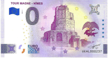 0 Euro biljet Frankrijk 2025 - Tour Magne - Nîmes