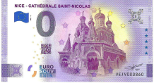 0 Euro biljet Frankrijk 2021 - Nice Cathédrale Saint- Nicolas
