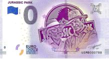 0 Euro biljet Frankrijk 2019 - Jurassic Park