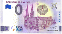 0 Euro biljet Frankrijk 2026 - Cathédrale de Chartres
