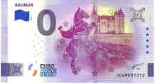 0 Euro biljet Frankrijk 2026 - Saumur