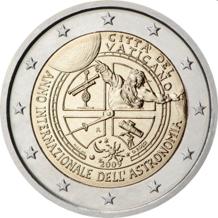 Vaticaan 2 euro 2009 Astronomie BU in blister