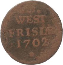 West-Friesland Duit 1702