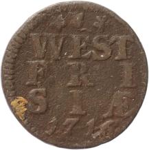 West-Friesland Duit 1716
