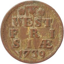 West-Friesland Duit 1739
