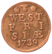 West-Friesland Duit 1739